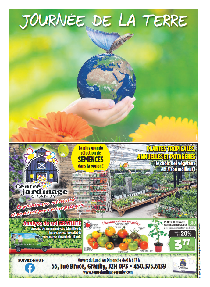 Journée de la Terre Granby poster