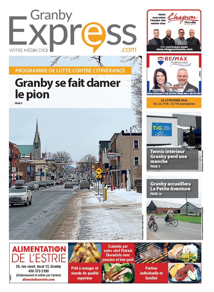 23 février 2022 Vivre à SaintAlphonsedeGranby! Le Granby Express