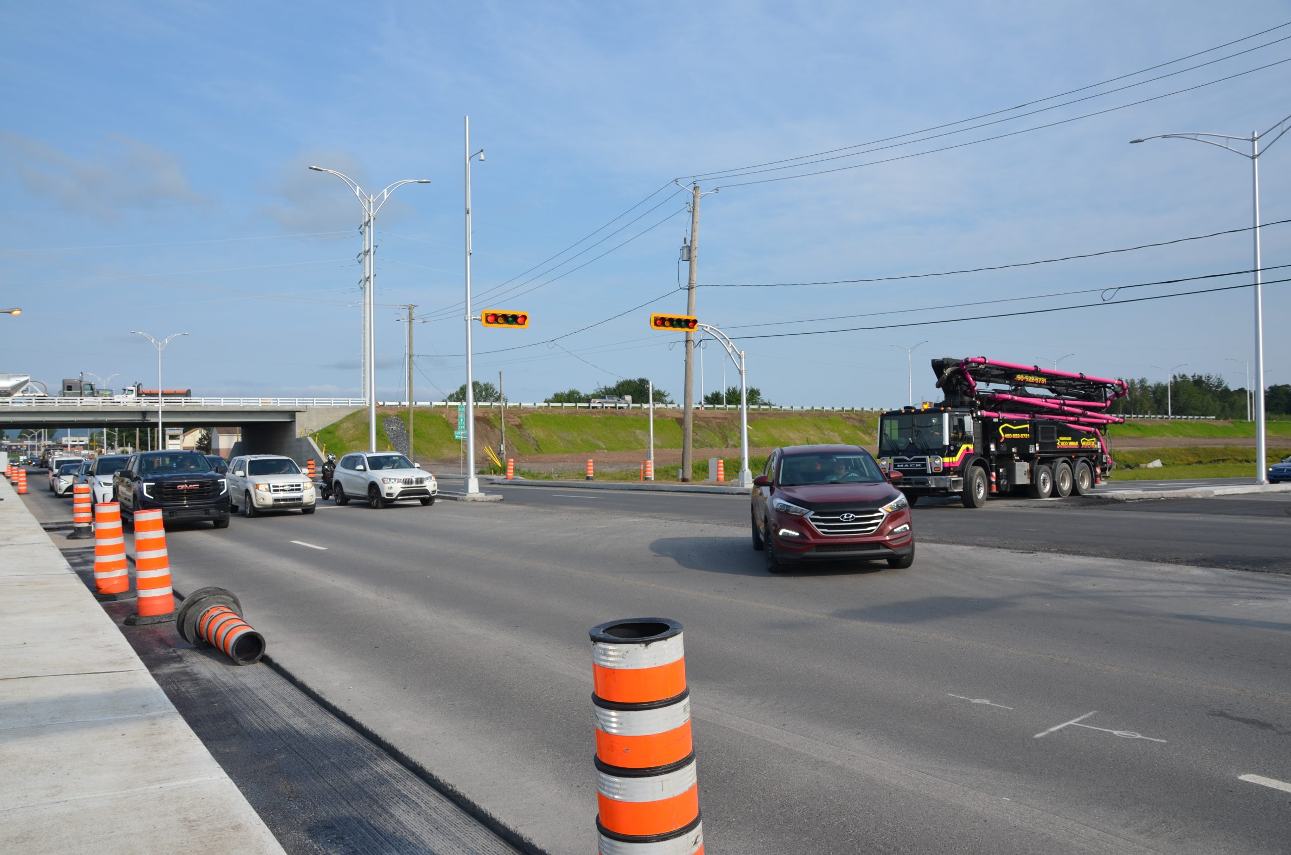 Routes 112 et 139 la nouvelle structure ouverte partiellement à la