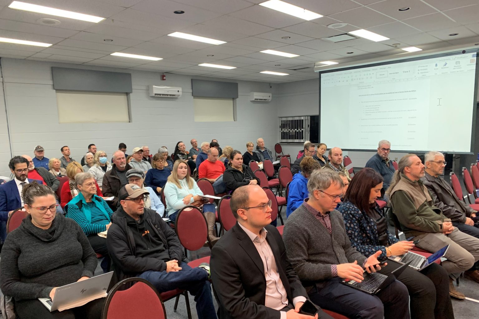 De nouvelles concernant la qualité de l'eau à Sainte